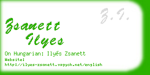 zsanett ilyes business card