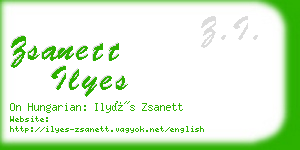 zsanett ilyes business card